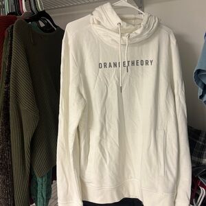 Orangetheory White Pullover Hoodie Sweater